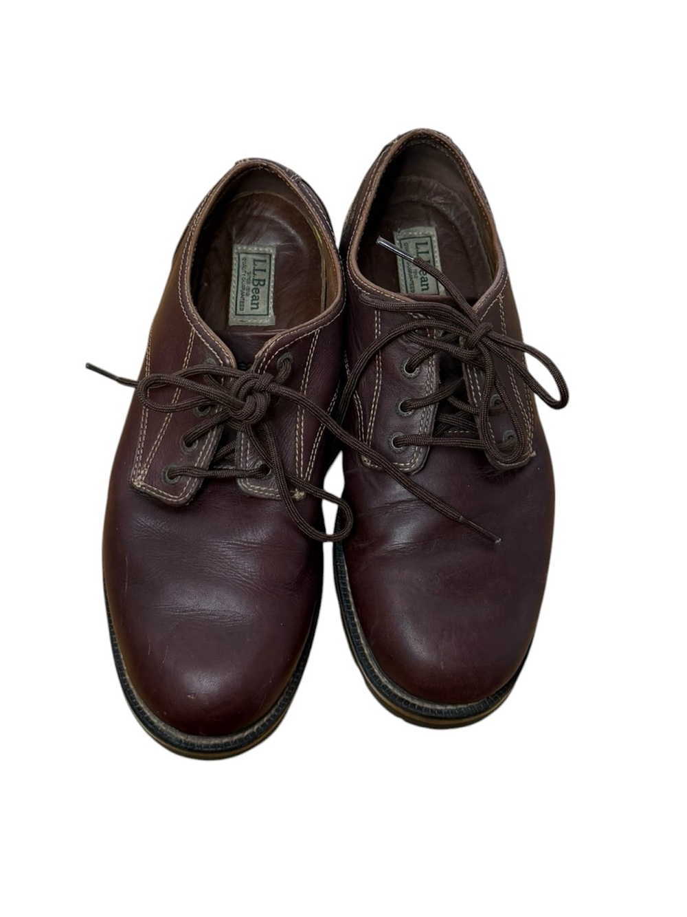 L.L. Bean Brown Leather Round Toe Men's Vintage Shoes Size 9